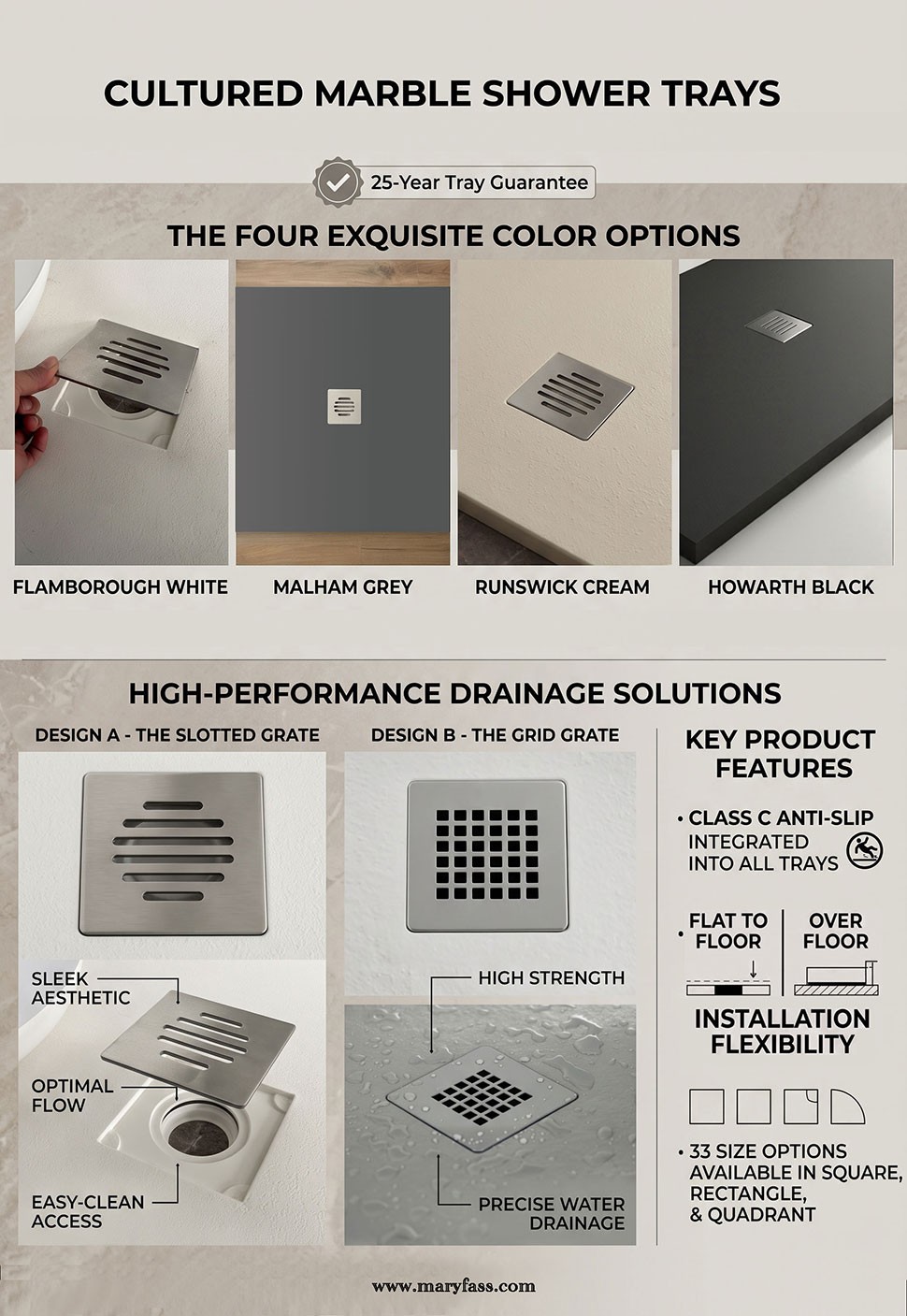 stone effect shower tray manufacturer in Turkiye